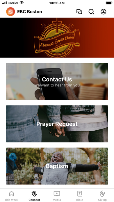 Ebenezer Baptist Church Boston Screenshot