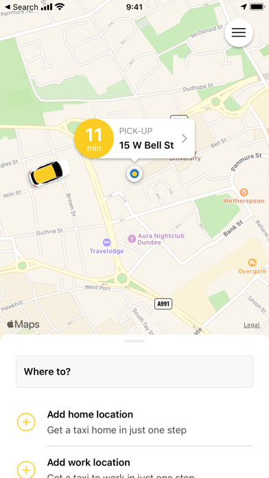 Dundee City Taxis 20 40 60 Screenshot