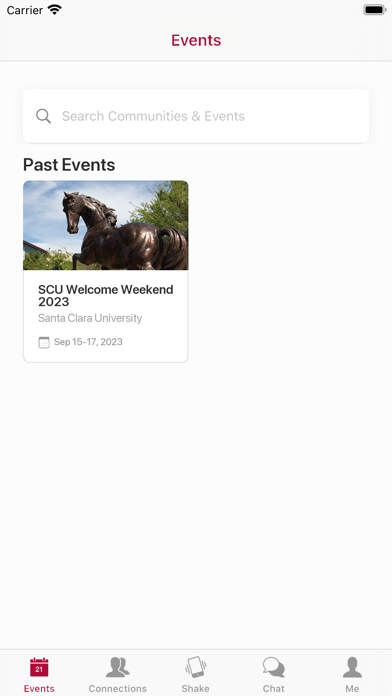 SCU New Student Experience Screenshot