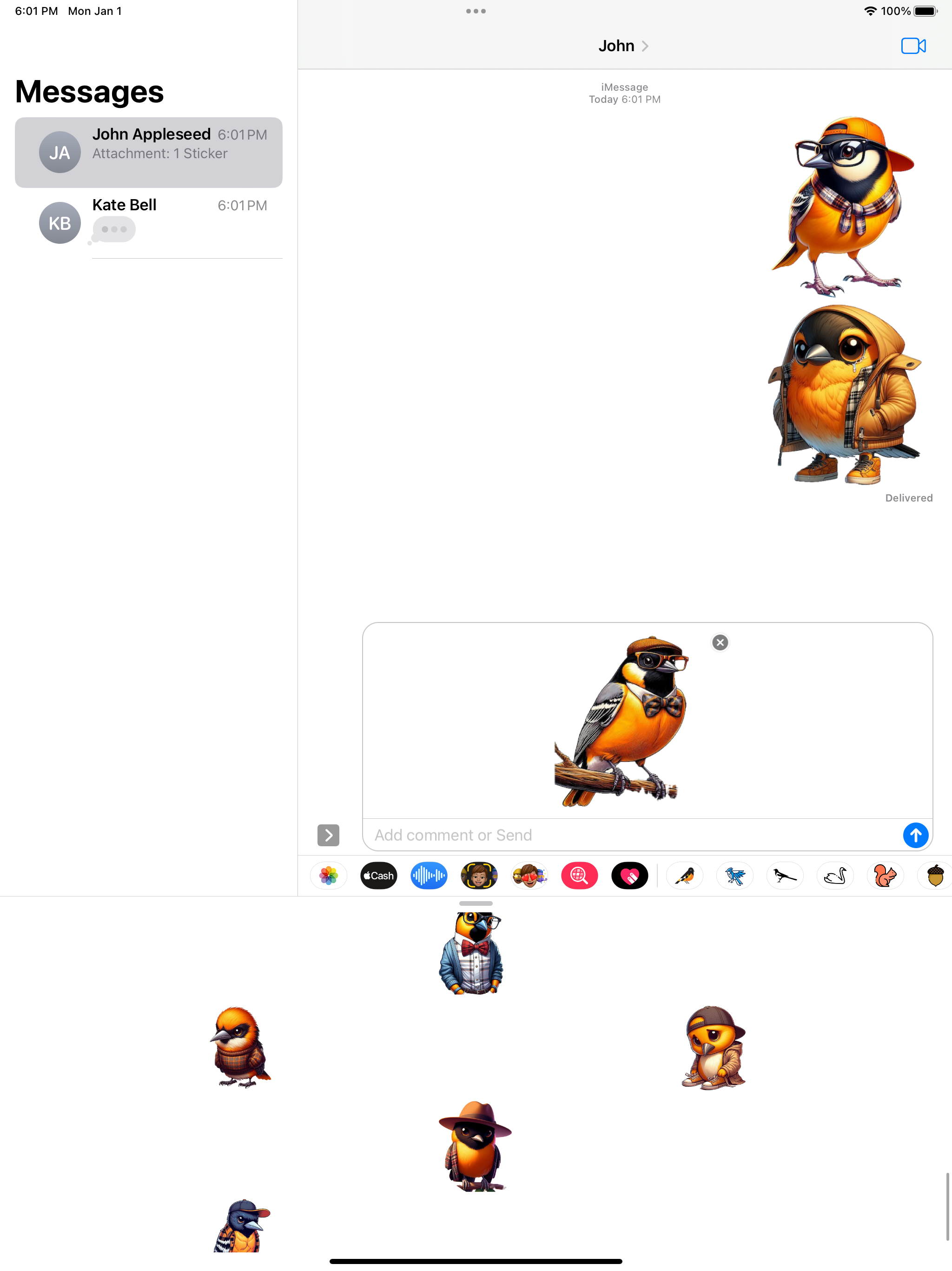Oriole Stickers