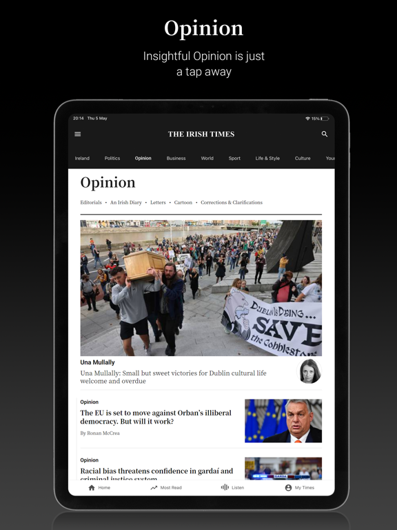 Screenshot #6 pour The Irish Times News