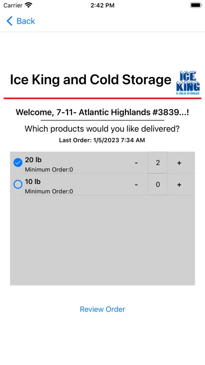 Ice King Order Easy