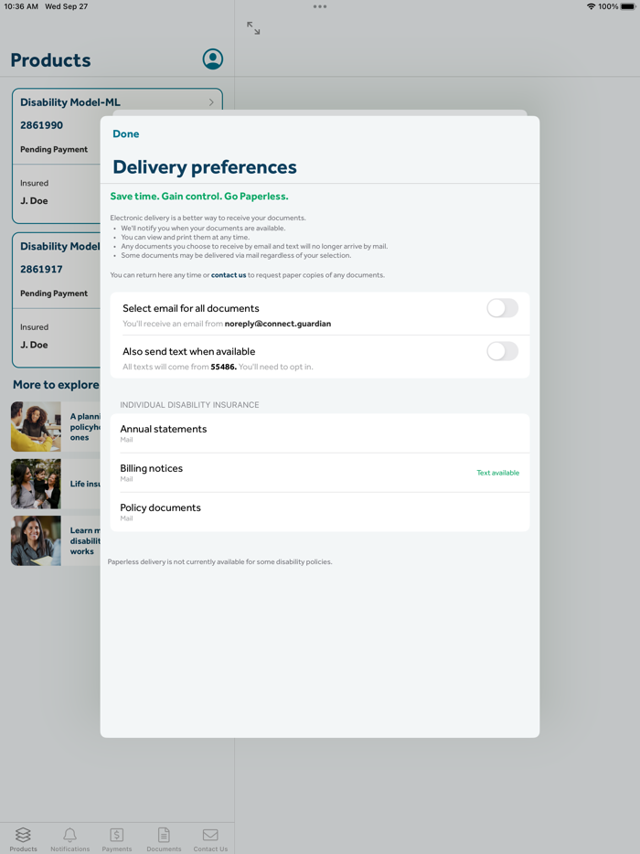 GUARDIAN® Accounts and Policies