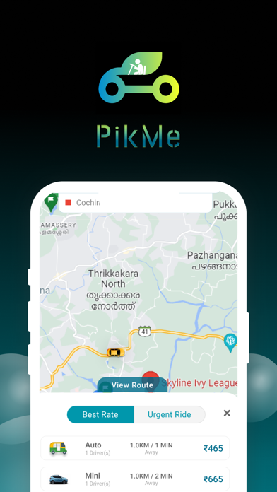 PikMe Cabs Screenshot