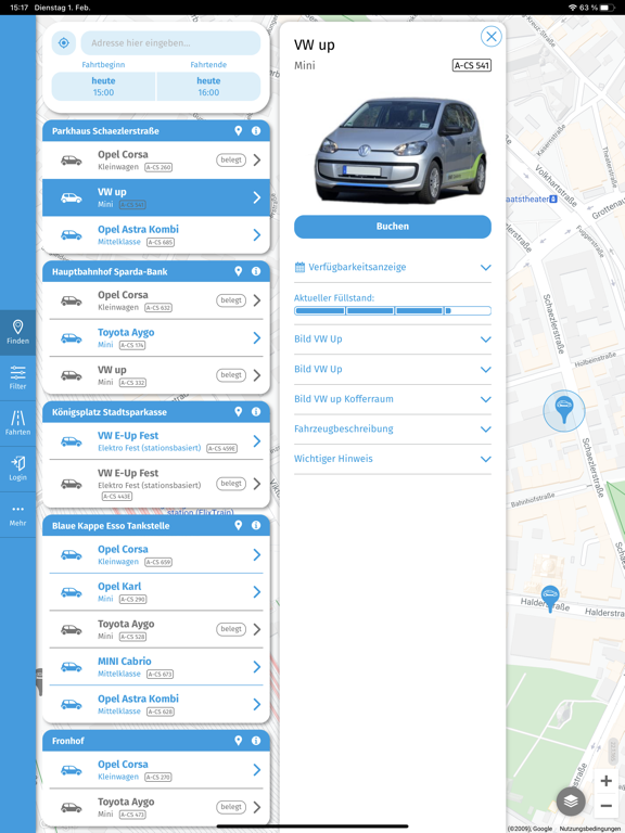 swa Carsharing screenshot 3