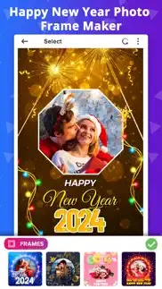 new year photo frames - 2024 iphone screenshot 1