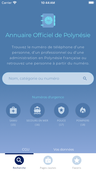 Annuaire Officiel de Polynésie Screenshot