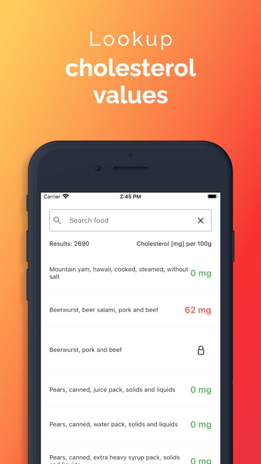 Cholesterol Tracker - low ldl - 1.10.3 - (iOS)