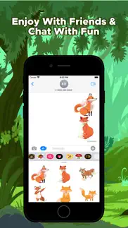 fox sticker emojis iphone screenshot 3