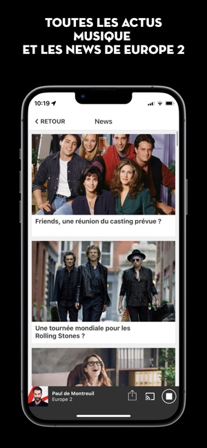 Europe 2 dans l'App Store