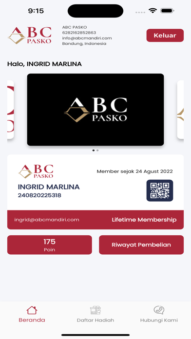 Membership ABC Screenshot
