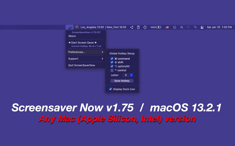 Screensaver Now - v1.75 - (macOS)