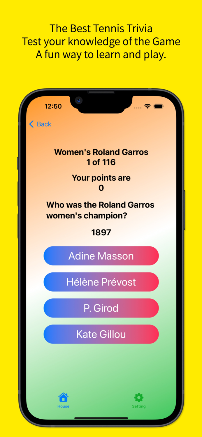 Best tennis league trivia