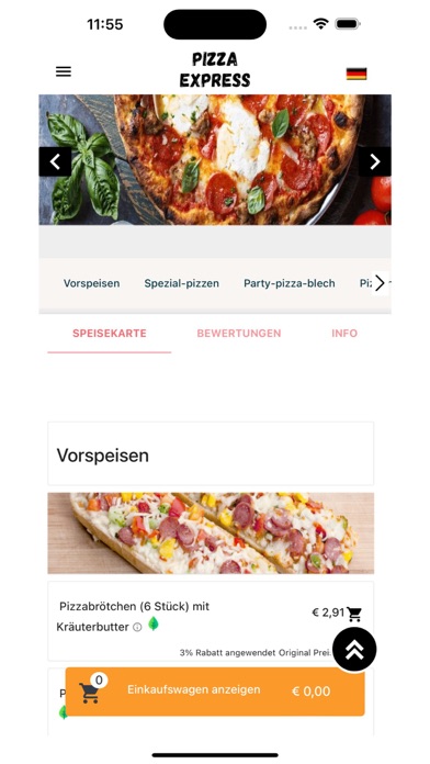 Pizza Express Ittenbach Screenshot