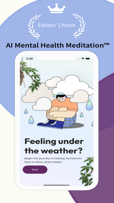 Mindful AI Wellness Meditation Screenshot