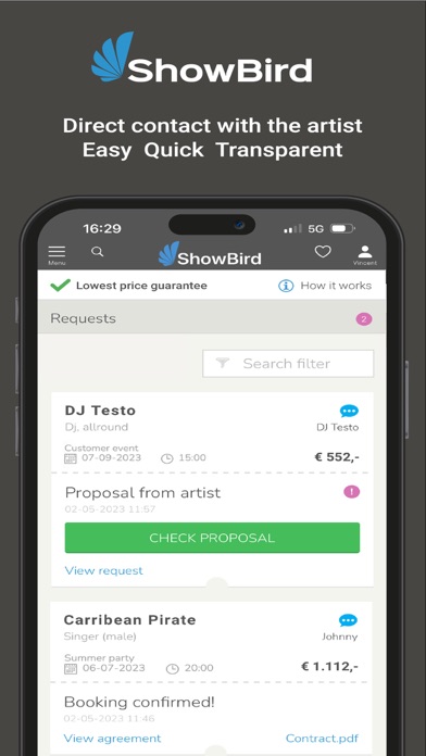 ShowBird Screenshot
