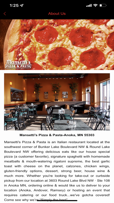 Mansetti’s Pizza & Pasta Screenshot
