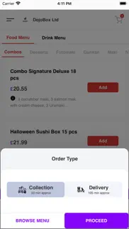 dojobox sushi iphone screenshot 3
