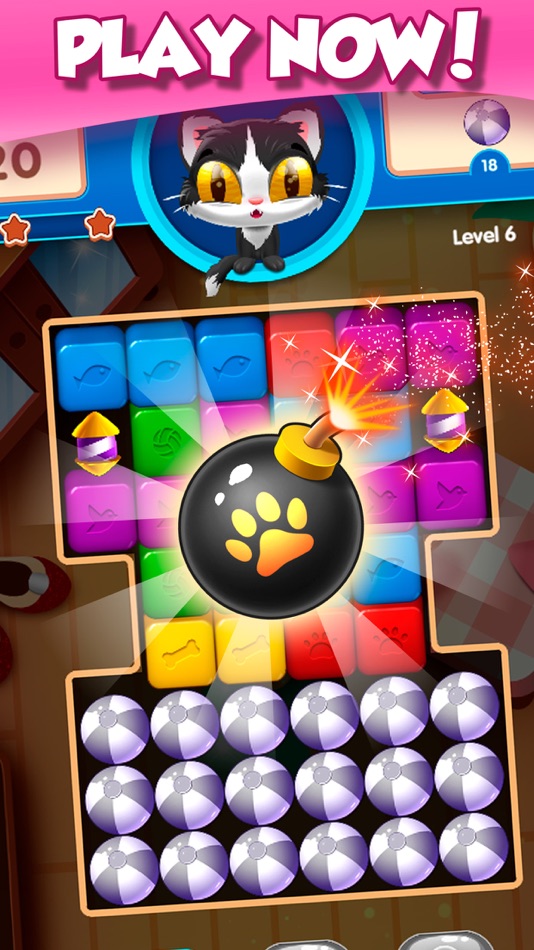 #5. Kitten Cube Blast (iOS) โดย: One Up Games Studio
