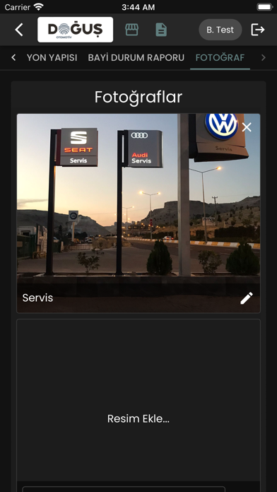 Doğuş Otomotiv Lokasyon Analiz Screenshot