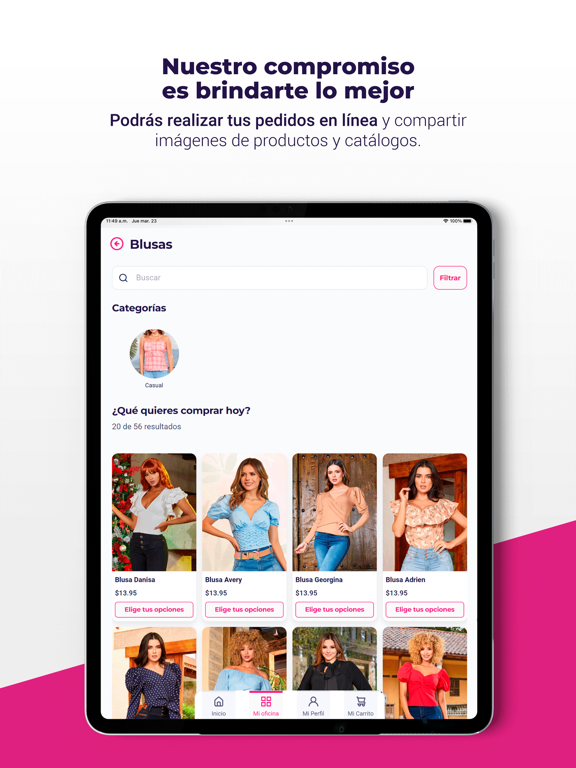 TISSINI APP iPad screenshot 4 - Shopping app