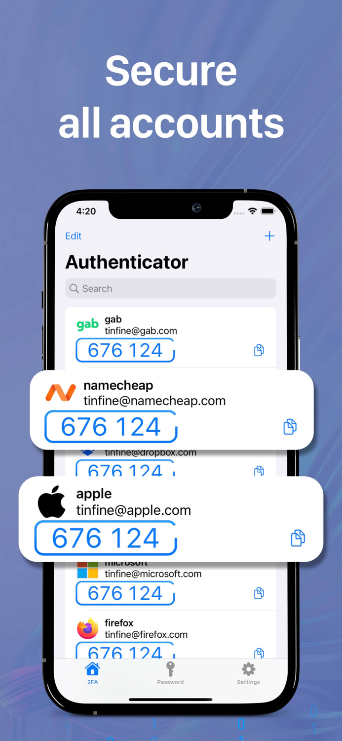 Authenticator Password
