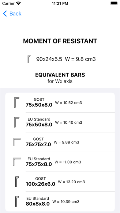 Marine Steel Calculator Screenshot