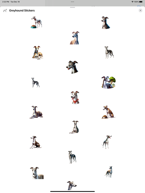Screenshot #4 pour Greyhound Stickers