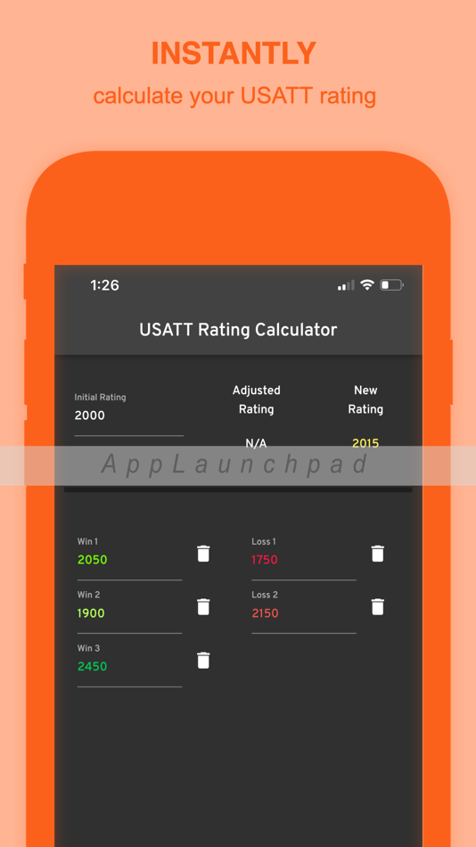 USATT Rating Calculator (iOS) 由: Anthony Ma USATT Rating Calculator (iOS) 由: Anthony Ma