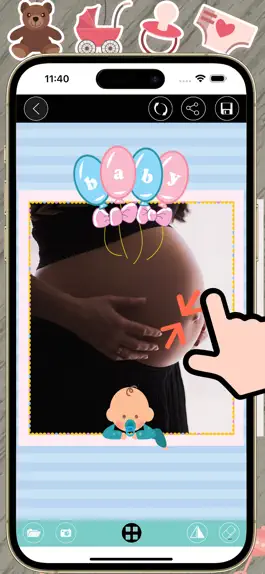 Game screenshot Baby Shower Photo Frames hack
