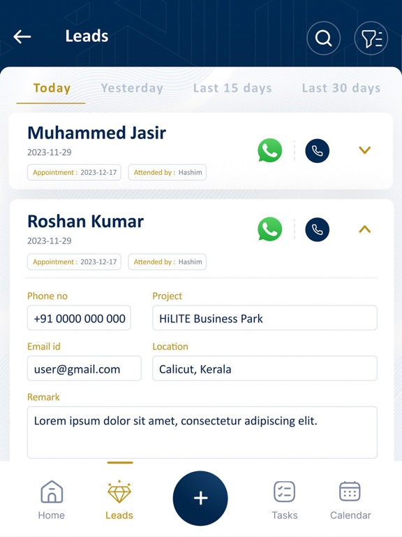 App screenshot