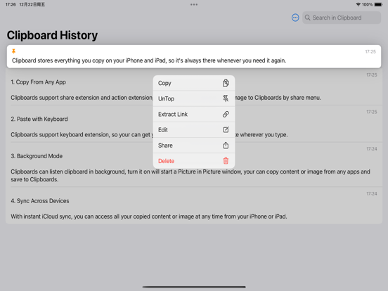 Screenshot #5 pour Clipboards - Clipboard Manager