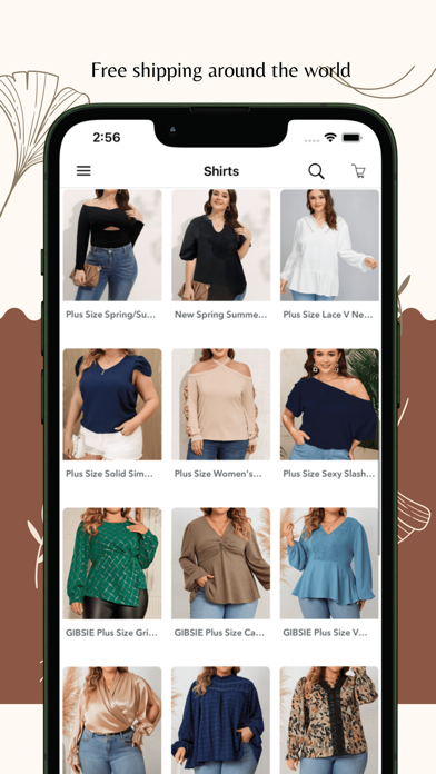 Plus size women clothing shop Screenshot
