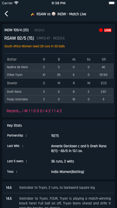 Cricket Live - Sports TV Screenshot
