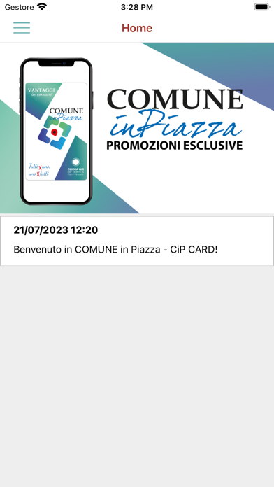 COMUNE in Piazza - CiP CARD Screenshot