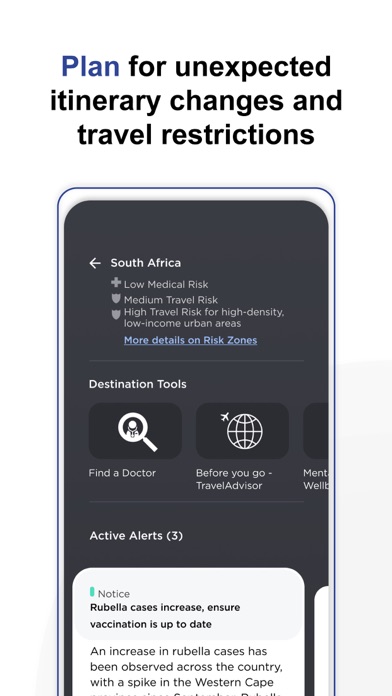 International SOS Assistance Screenshot