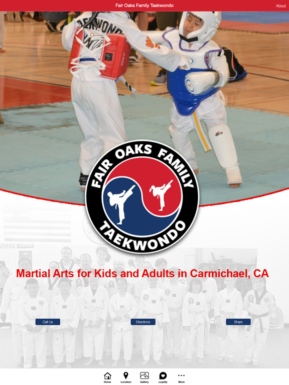 Fair Oaks Family Taekwondo iPad screenshot 1 - Sports app