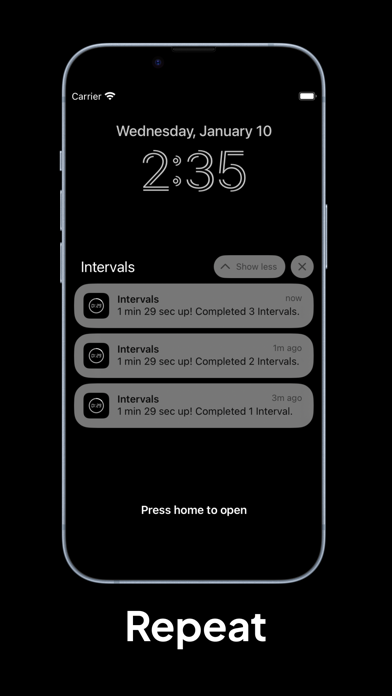 Time Intervals Screenshot