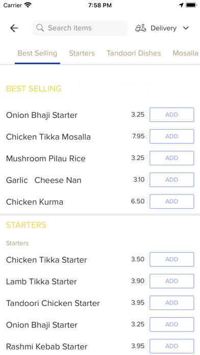 The Rajah Tandoori Restaurant Screenshot