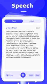 speechx-natural voices iphone screenshot 1