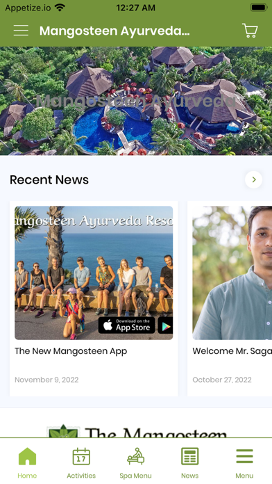 Mangosteen Ayurveda Resort Screenshot