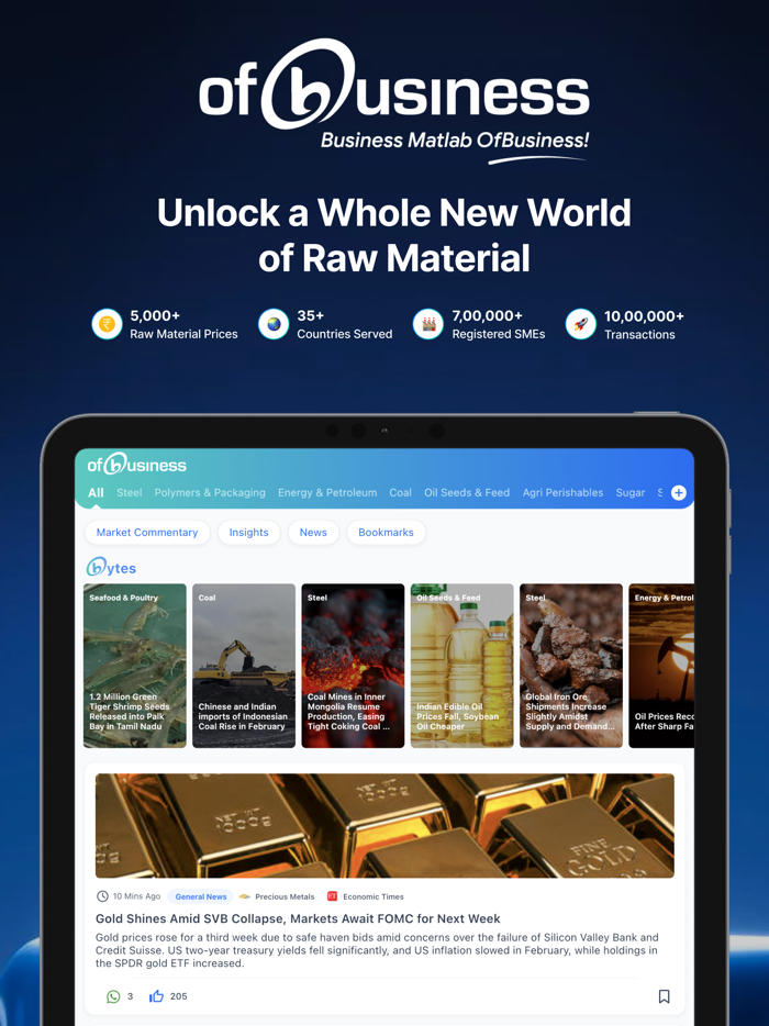 OfBusiness Mandi Steel Price