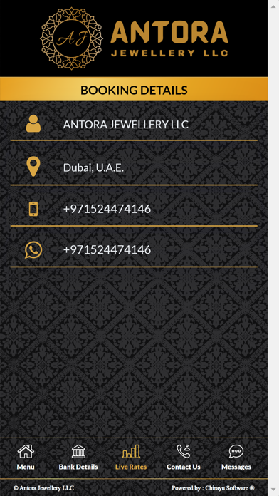 Antora Jewellery Screenshot