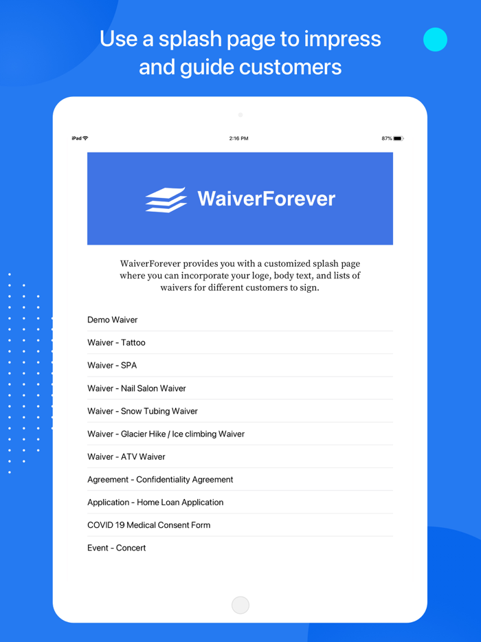 WaiverForever - Online Waiver