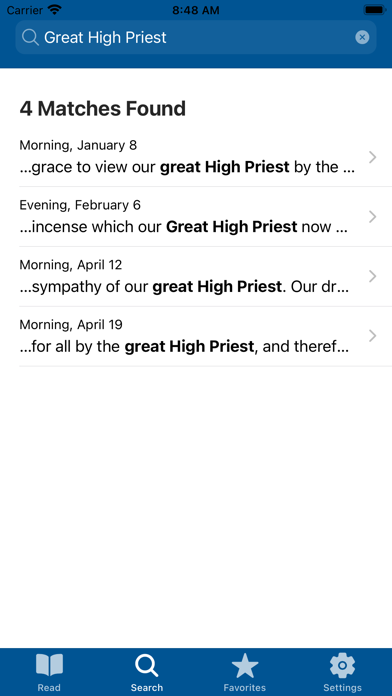 Spurgeon Morning and Evening Screenshot