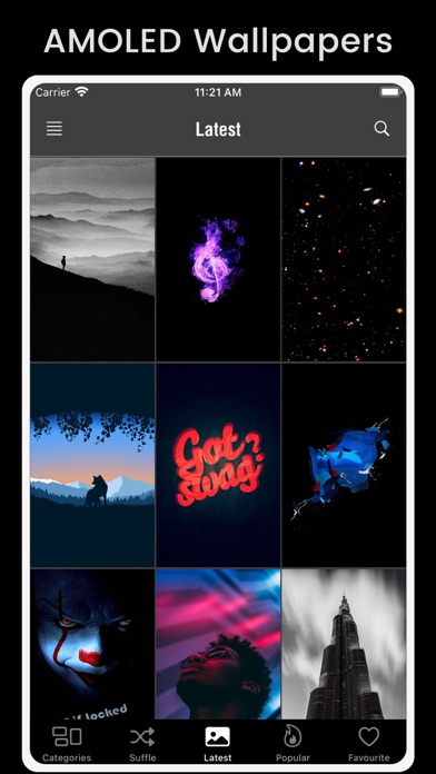 AMOLED Wallpapers-Black & Dark Screenshot