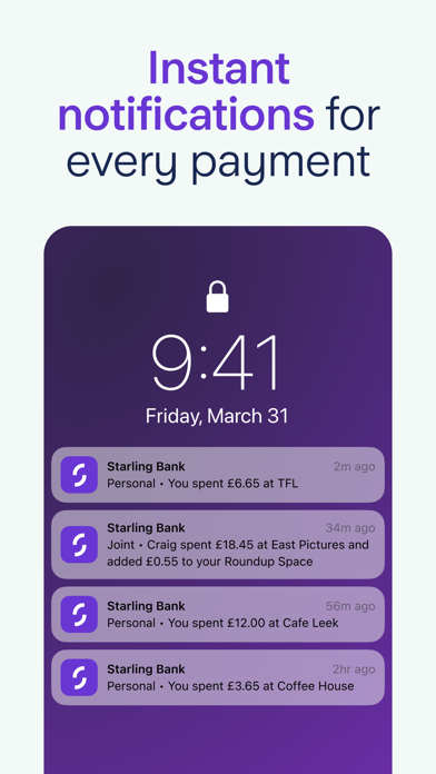 Starling Bank - Mobile Banking Screenshot