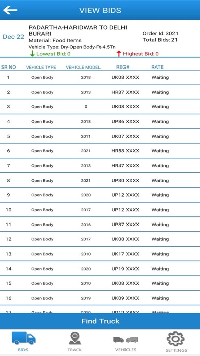 TruckHello - Truck Booking App Screenshot