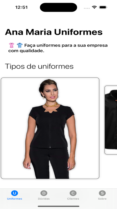 Ana Maria Uniformes Screenshot