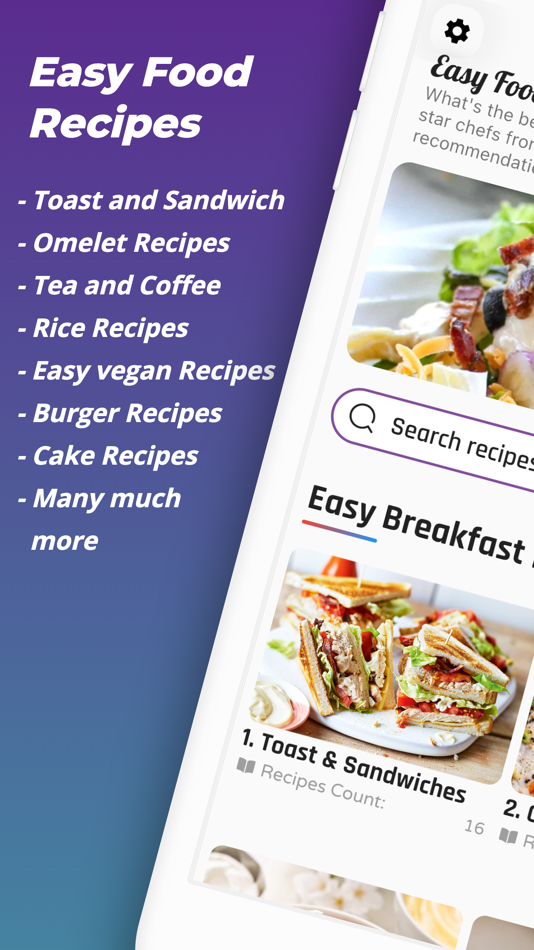 Easy Food Recipes | EasyFoods - 1.0.2 - (iOS)